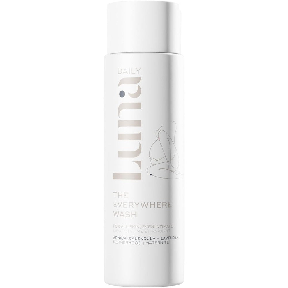 Luna Daily Intimate Feminine Wash 250ml front view bottle showing the coconut and lactic acid formula label.