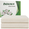Derown unbleached organic cotton flannel for castor oil pack front packaging view.