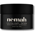 Nemah Renewing Nipple and Lip Nursing Balm one ounce black jar front view