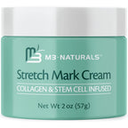 M3 Naturals Stretch Mark Cream front view bottle for maternity skincare