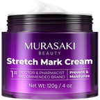 Murasaki Beauty Stretch Mark Prevention Cream front view of the packaging for pregnancy skincare.