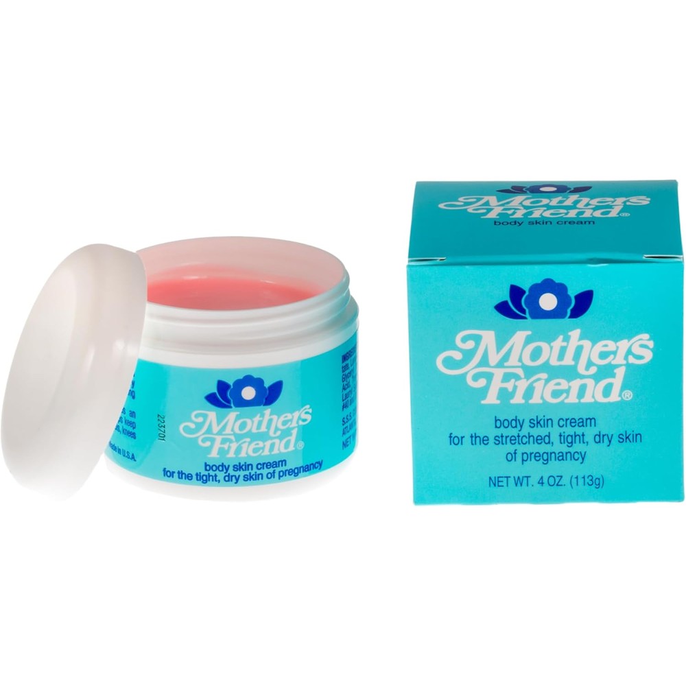 SSS CO Mothers Friend Moisturizing Body Cream front view showing the four ounce jar packaging.