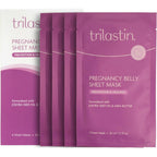 TriLASTIN Pregnancy Belly Sheet Masks four pack front packaging view
