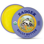 Badger Organic Belly Butter stretch mark cream front view tin