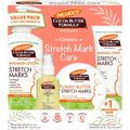 Palmer's Cocoa Butter Formula Pregnancy Skin Care Kit front view of the complete four piece set for stretch marks