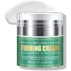 Muocobu Anti Aging Firming Neck Cream front view jar for tightening and lifting skin