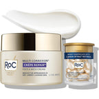 RoC Crepe Repair Face and Neck Cream and Retinol Capsules front view