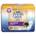 Fresh Start FitRight postpartum and incontinence pads front packaging view featuring maximum absorbency details