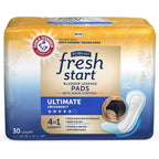 Fresh Start FitRight postpartum and incontinence pads ultimate absorbency thirty count front packaging view