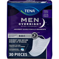 TENA Men Overnight Incontinence Protective Guard front view packaging showing 30 count