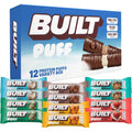 BUILT Bar Puffs Variety Pack Collagen Protein Snack Bars, Calorie Conscious